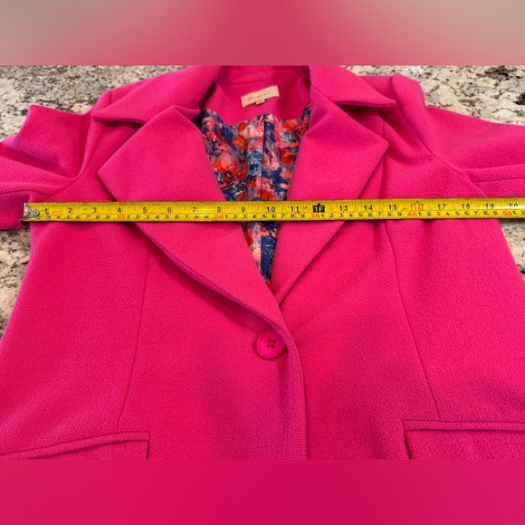 Skies Are Blue Fuchsia Trench Coat - Picture 5 of 7